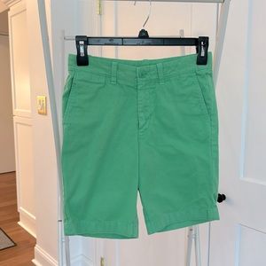 J Crew Crewcuts green Stanton shorts size 10